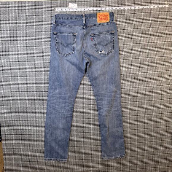 Levi's 522 Men's Jeans Light Blue Wash 30x32 Denim Stretch - Picture 1 of 8